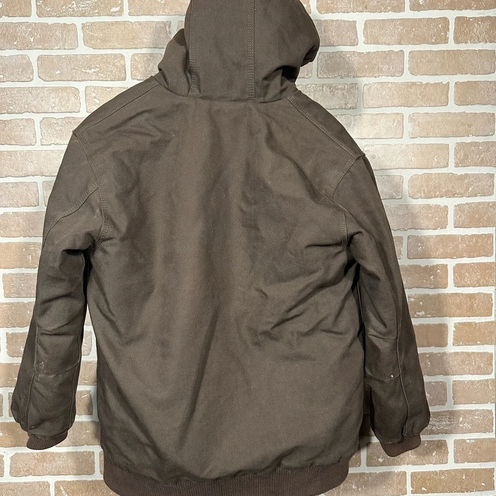 Carhartt Brown Hooded Work Jacket